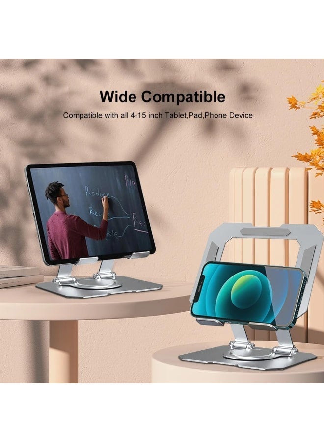 Aluminium Tablet Stand Holder with 360° Rotating Base, Multi Angle Adjustments Compatible for iPad Pro | 11 | 10.9 | 10.2 | Air | Mini, Samsung Galaxy Tab, Lenovo Pad and All Tablets - Image 5